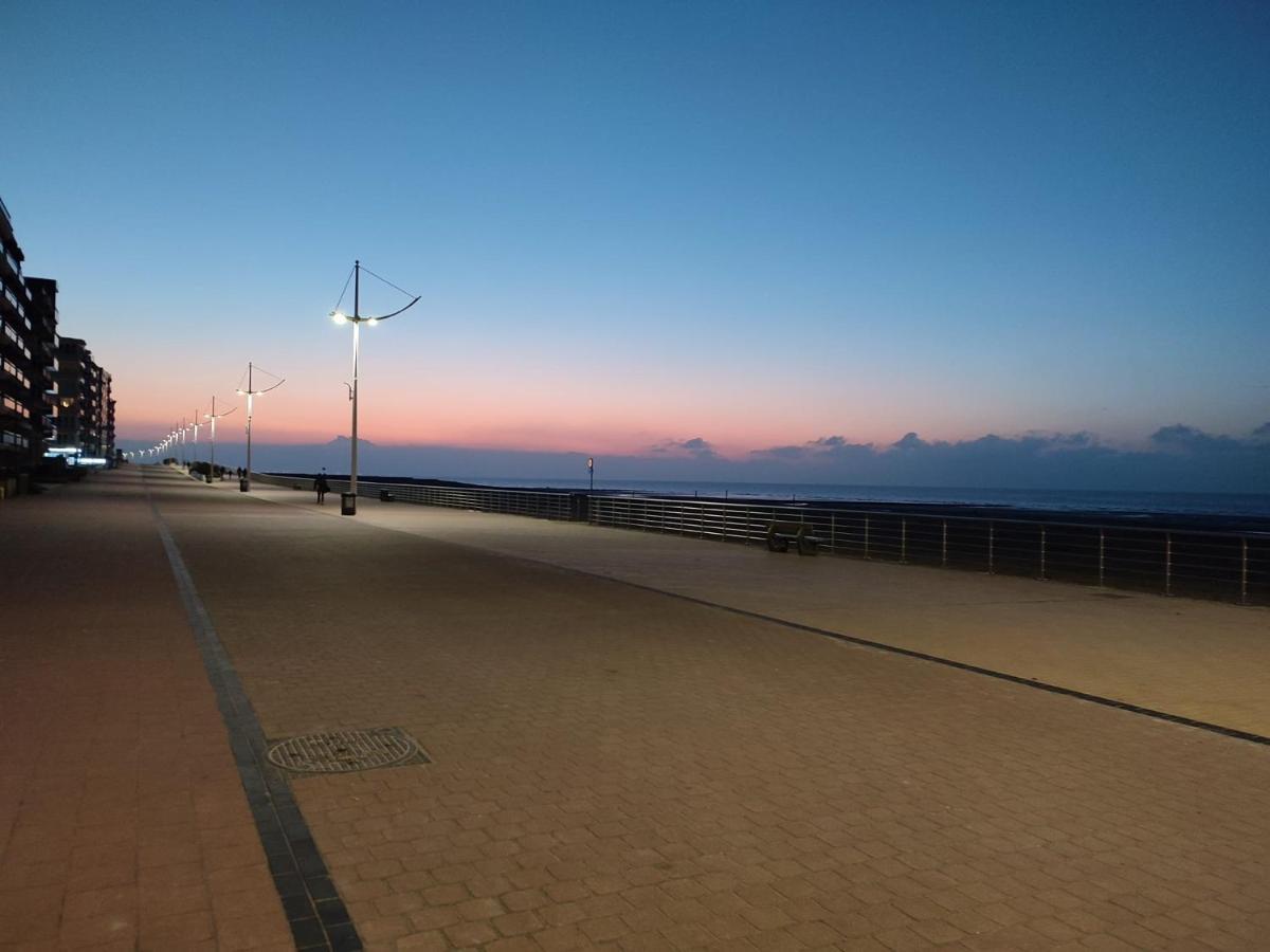 Zilverzand aan zee - frontaal zeezicht Koksijde Buitenkant foto
